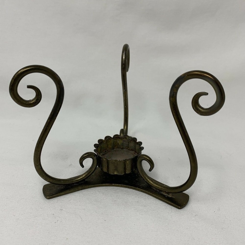 Vintage PartyLite Brass Hurricane Holder/Wax Warmer Base